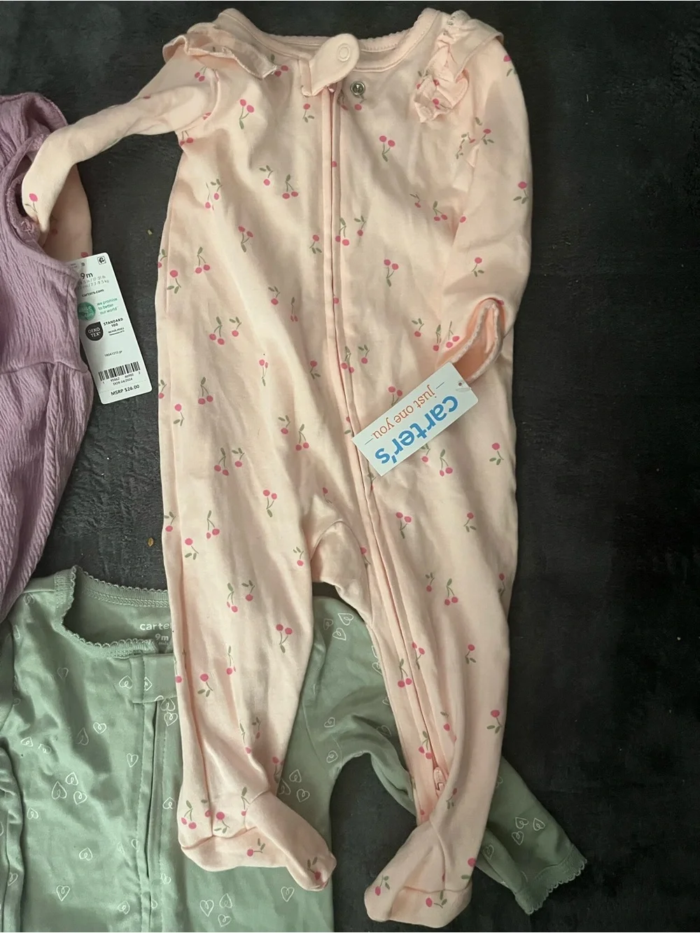 Lot of Brand New 6M Baby Girl Onesies - Carter’s Cat & Jack
